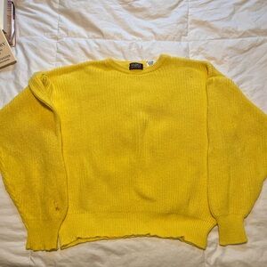 Fabio Di Firenze Yellow Cotton Italian Knit Sweater